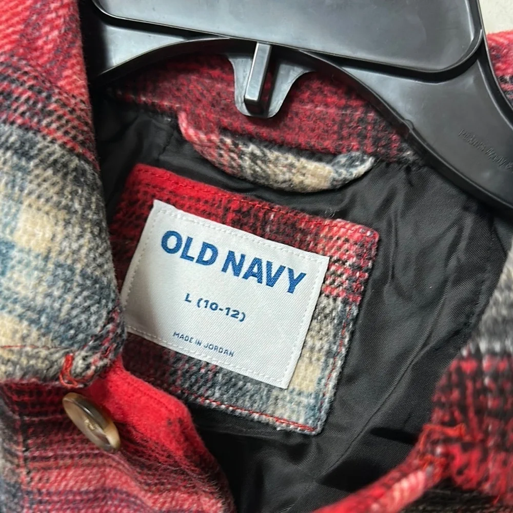 Old Navy Kids Red Plaid Shirt
